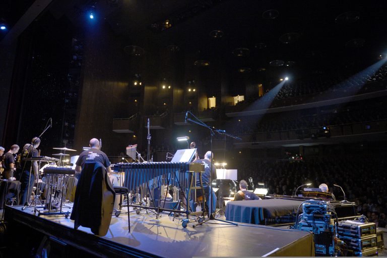 Blick von der Bühne beim Jubiläumskonzert